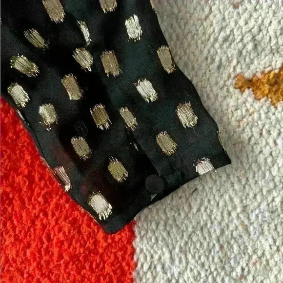 Self-Portrait Asymmetrical Hem Blouse, Size 4 - Picture 5 of 9